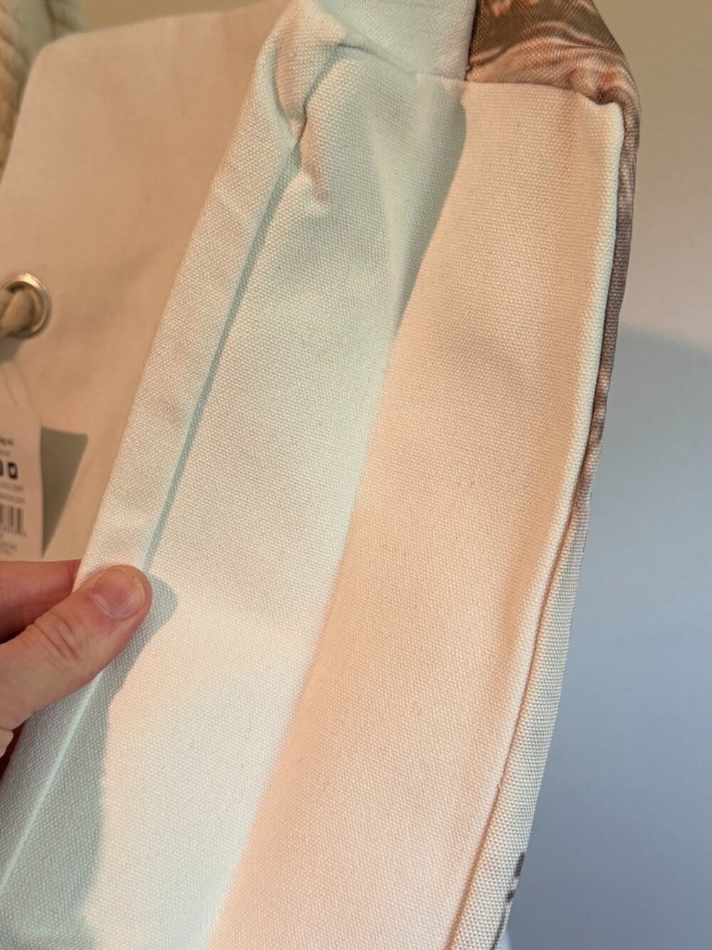 Bijoux Terner Vacay Mode Canvas Tote Bag NWT Cream Beach Summer - Picture 3 of 7